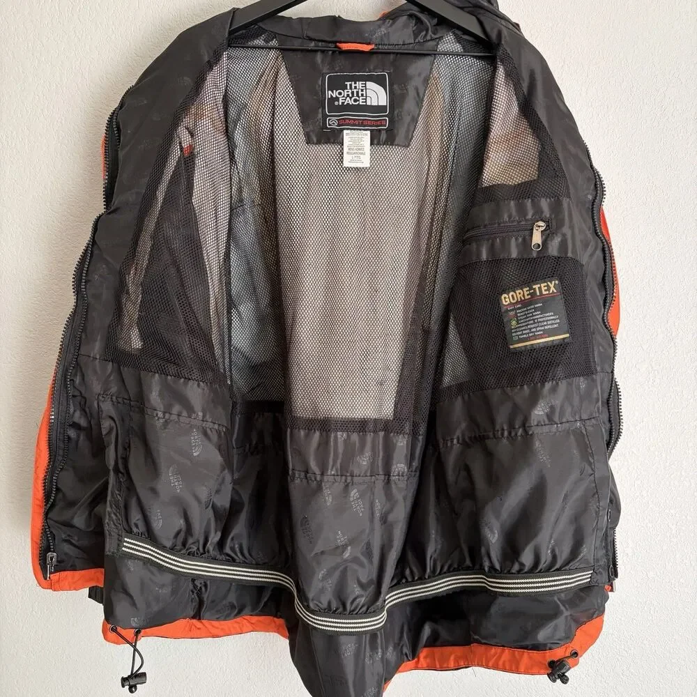 Vintage The North Face XCR Men’s GoreTex Summit Series  Jacket Size L Orange